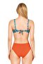 Women's Textured Patterned Strapless Bikini Set - 2