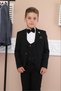 Boy's Suit Jacket Vest Pants Shirt Set