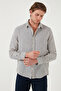 Striped Regular Fit Cotton Long Sleeve Shirt Men's Shirt Cf25S 129721 - 6