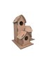Model Paintable Bird House Painting Model Natural Wood Painting Bird House 6 Colors Acrylic Paint Brush - 3