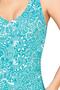 Women's Paisley Patterned Gathering Swimsuit - 4