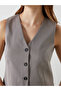 Lcw Vision V-Neck Patterned Women's Classic Vest - 3