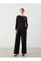 Lcw Grace Crew Neck Rhinestone Women's Blouse - 2