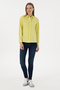 Women's Pistachio Green Long Sleeve Basic Shirt 50288851 -Vr087 - 4