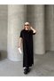 Women's Dress Comfortable Fit with Side Slits Modal Pique Single Jersey Fabric - Tiril Tiril Drapes and Doesn'T Show Undergarments - 5