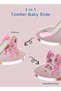 Children's Slide Indoor Household Small Kids Slide for Toddlers Folding Indoor Freestanding Pink - 6