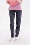 Single Bottom Dark Gray High Cotton Stretch Fabric Batwing Sleeve Doctor Nurse Scrubs Surgical Pants