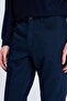 Navy Blue Dynamic Fit Cotton 5 Pocket Canvas Trousers - 3
