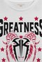 White Men's T-Shirt Greatness Roman Reigns Gym Sports Fitness Printed T-Shirt - 2