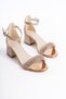Owwox Kids; Girl'S, Rose Gold, Non-Tarnish Stone Detailed Shoes