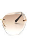 Polygonal Irregular Large Frame Sunglasses - 6