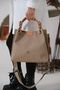 Black Color Handmade Large Size 5 Compartment Braided Casual Model Women's Shoulder Bag