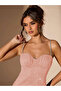 Cupped Glitter Fabric Stone Strap Mini Nightdress - 7