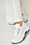 U 239032604   White Fabric Thick Sole Sports Shoes Sneakers - 3