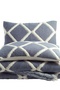 Garcia Navy Blue Double Diamond Slice Bedspread