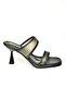 U 518280309   Black Thin Heeled Women's Slippers Shoes - 6