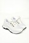U 239032604   White Fabric Thick Sole Sports Shoes Sneakers - 7