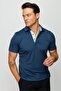 Men's Polo Neck T-shirt Petrol - 4