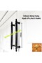 Handle -Metal-Kitchen Cabinet and Drawer Handle -128Mm(12.8cm) -Black -(Pk. Inside.:/Ad. 5 Pieces) - 3
