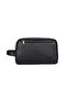 Men's Black Cosmetic Makeup Shaving Bag Men's Handbag - 3
