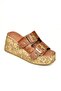 U 996753509   Tan Wedge Heeled Women's Shoes - 6