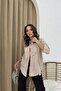 Women's Flower Pattern Embroidered Linen Shirt - 3