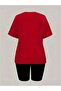 Women's Long Leggings T-Shirt Combination Oversize Set Loose Boyfriend Style - 3
