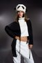 Women's Ecru Black Trousers 16135 - 3