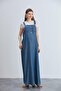 442-Mini Pocket Maternity Lyocell Gardener Maxi Hijab Dress - 4