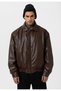 Vintage Unisex Brown Oversize Balloon Sleeve Jacket