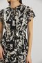 IŞIL E0019-Pleated Pregnant Collar Chiffon Gilet Dress - 5