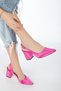 Tonia Fuchsia Satin Heeled Women's Shoes - 2