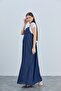 442-Mini Pocket Maternity Lyocell Gardener Maxi Hijab Dress - 4