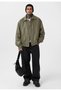 Vintage Unisex Khaki Oversize Balloon Sleeve Jacket - 2