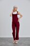 IŞIL 4493-Binding Strap Non-Knee Combed Cotton Pregnant Gardener-Jumpsuit - 2