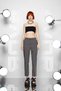 Women's Black White Trousers 15328 - 2