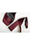 Matilda Burgundy Satin Platform Open Toe Block Heel Shoes - 3