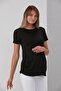 0788-viscose Gusseted Plain Maternity Short Sleeve T-shirt - 4