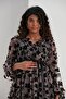A024-Sharmaşık Pattern Organized Tulle Double Breasted Collar Maternity Dress - 4