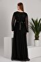 A0024-sim Polka Dot Tulle Maxi Maternity Evening Dress Babyshower Dress - 5