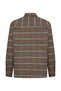 Men's Beige Plaid Comfort Fit Long Sleeve Shirt - 3