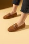 Women's Babet Tabi Suede Buckle Lightweight Comfortable Sole Stylish Casual Shoes