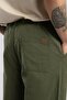 Parachute Normal Bel Relaxed Cut Wide Leg 100% Cotton Khaki Men's Trousers - 5