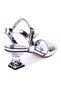 Dza07- 1284051   Silver Mirror Thin Heeled Evening Dress Women's Shoes - 4