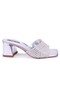 Dza07- 1296103   Silver Heeled Evening Dress Women's Slippers - 2