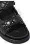 Stitched Leather Non-Slip Sole Slippers - 3