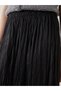 Lcw Modest New Black Women's Skirt with Elastic Waist - 4