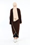 Casual Draped Pocket Phenomenon Cross Tunic Bitter Brown - 8