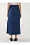 Lcw Grace Blue Women's Jeans Skirt with Elastic Waist - 4