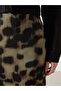 Extra Narrow Fit Patterned Women's Skirt with Elastic Waist - 3